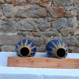 Pair of large Denbac vases