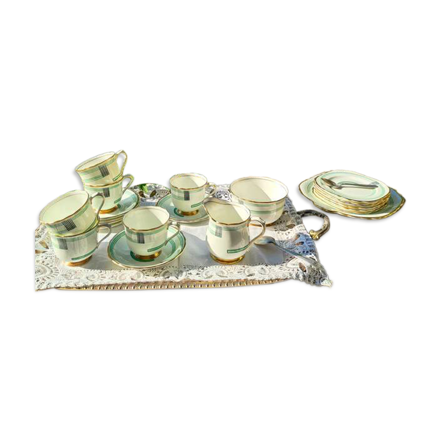Art Deco tea and dessert service