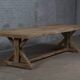 Farmhouse table – Cross model – 300 x 100 cm – Solid antique oak