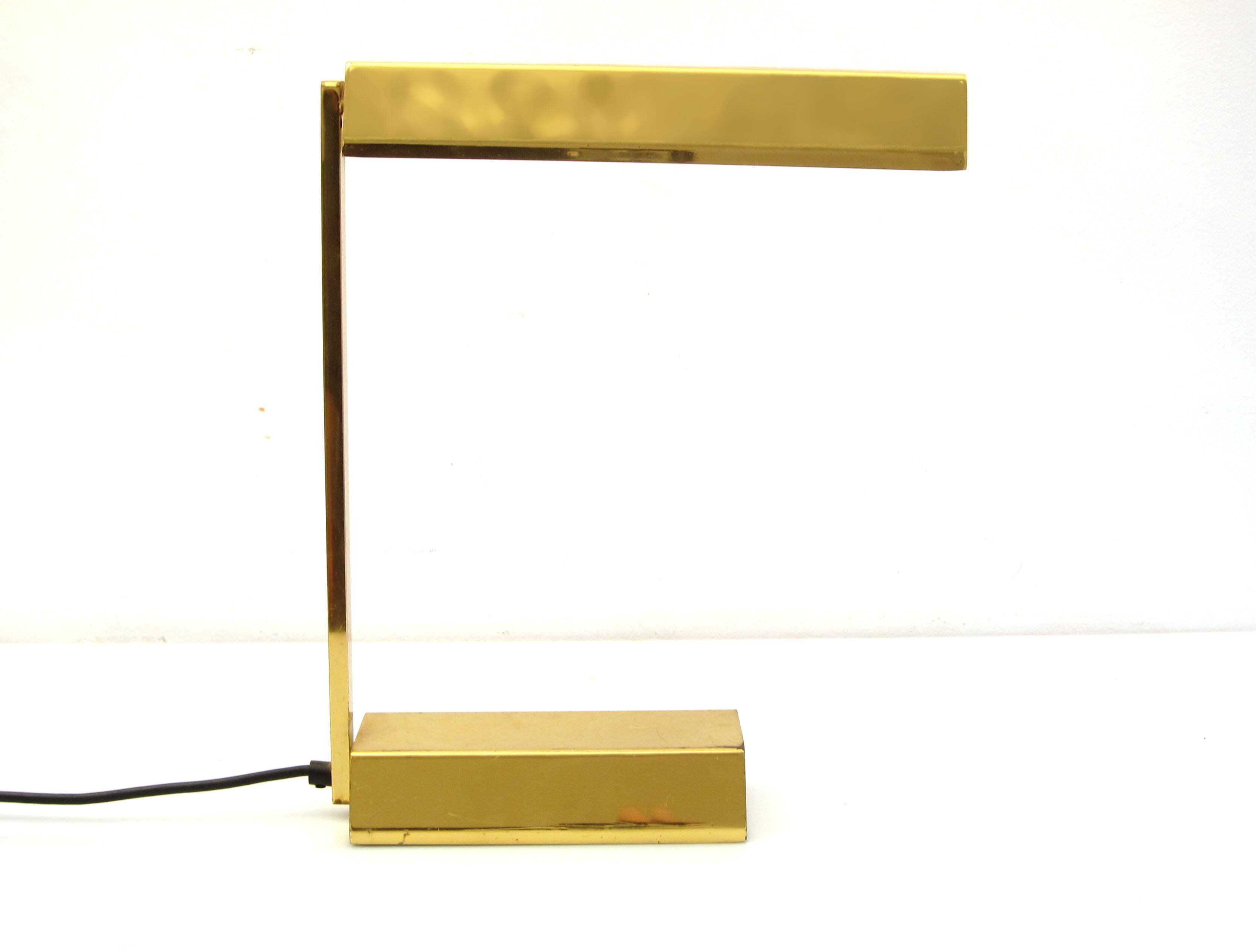 Adjustable retro vintage gold desk lamp