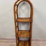 Vintage rattan shelf
