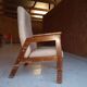 Modernist armchair in the design of René Gabriel in oak.