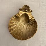 Brass ashtray in the shape of a shell