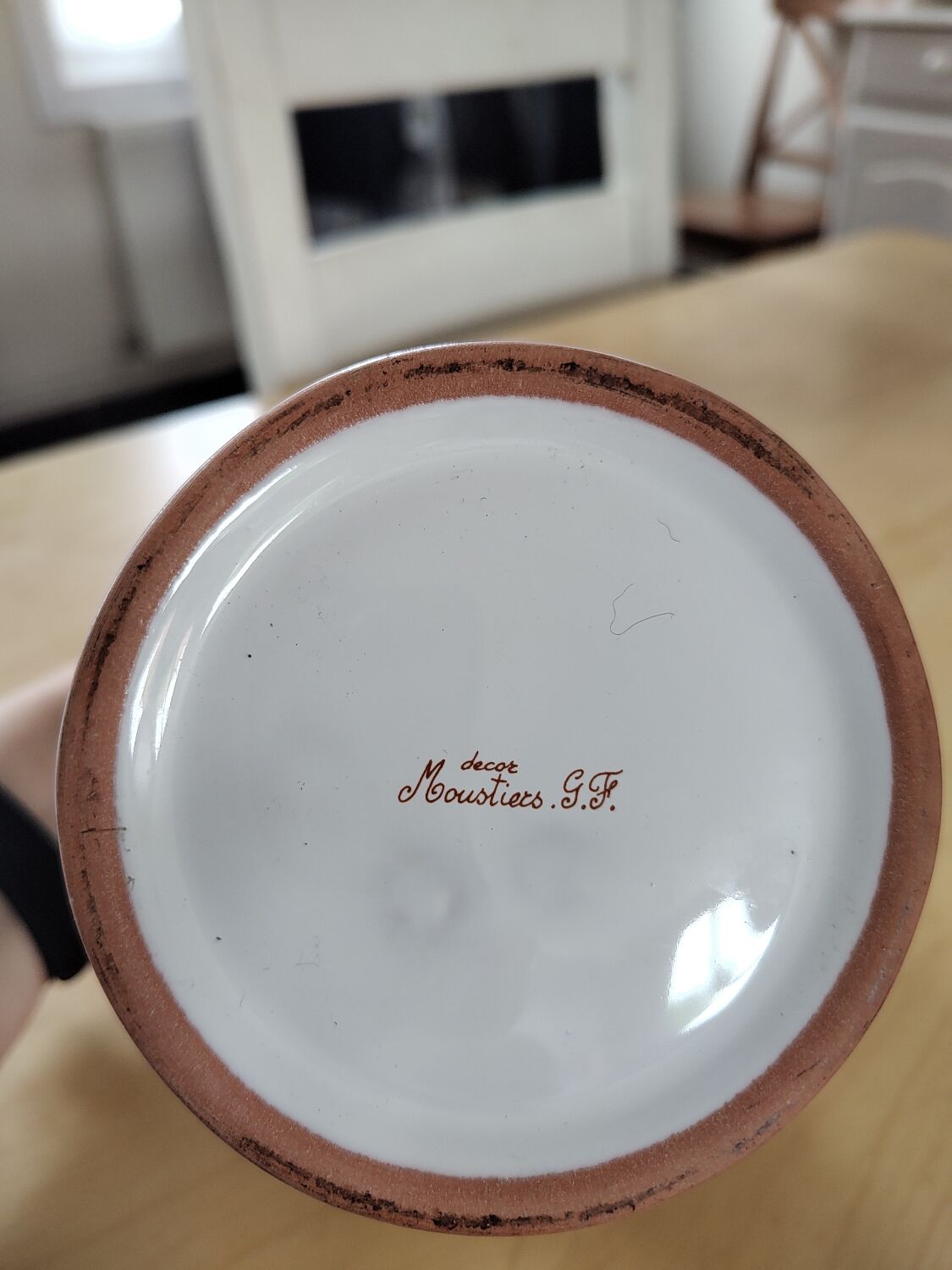 Moustiers earthenware vase