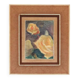 Original Mid Century Swedish Oil on Canvas – “Roses” by Hans Ripa