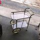 French brass two tier bar cart, 1960s