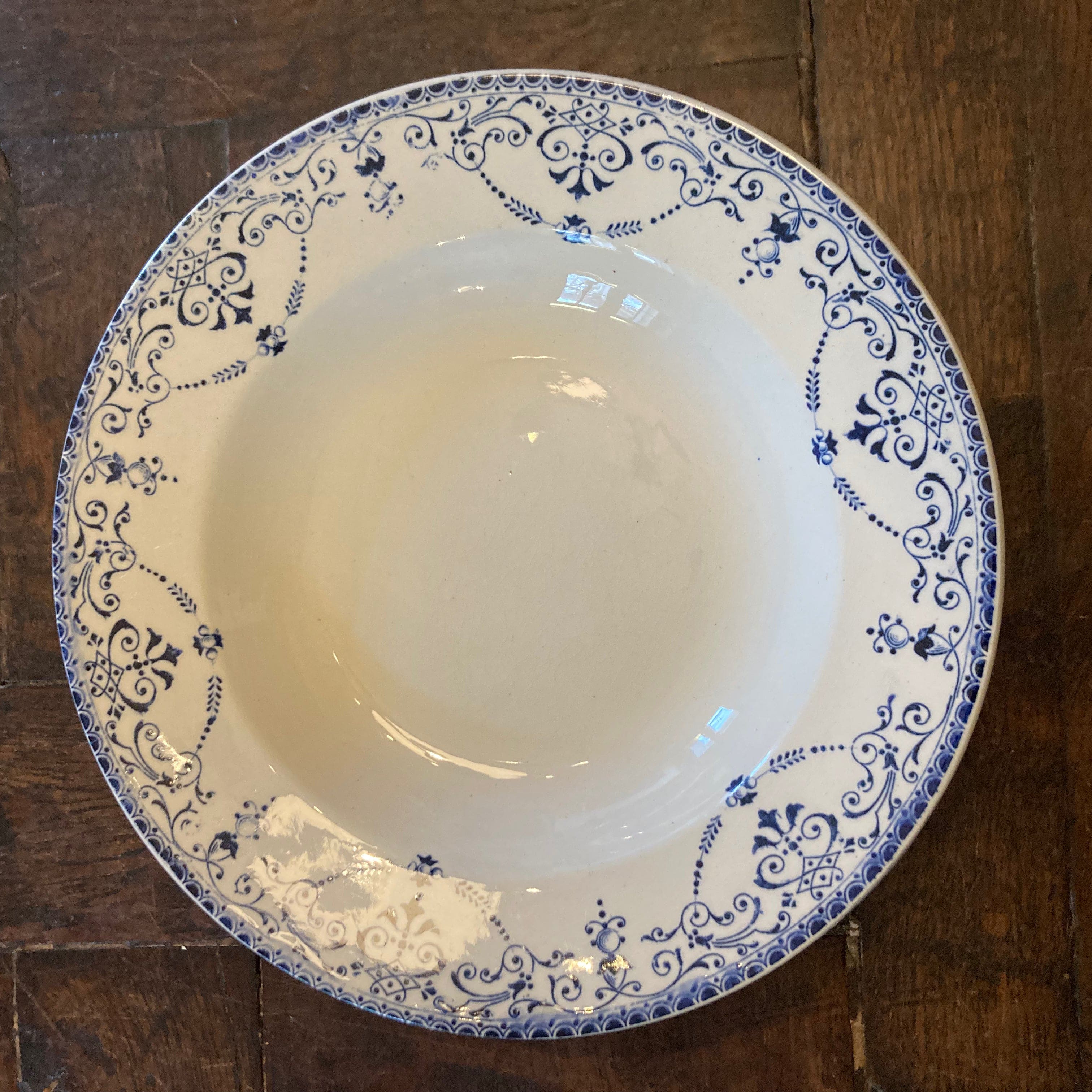 Choisy Le Roi 12 deep plates "Balzac" HB & Cie earthenware