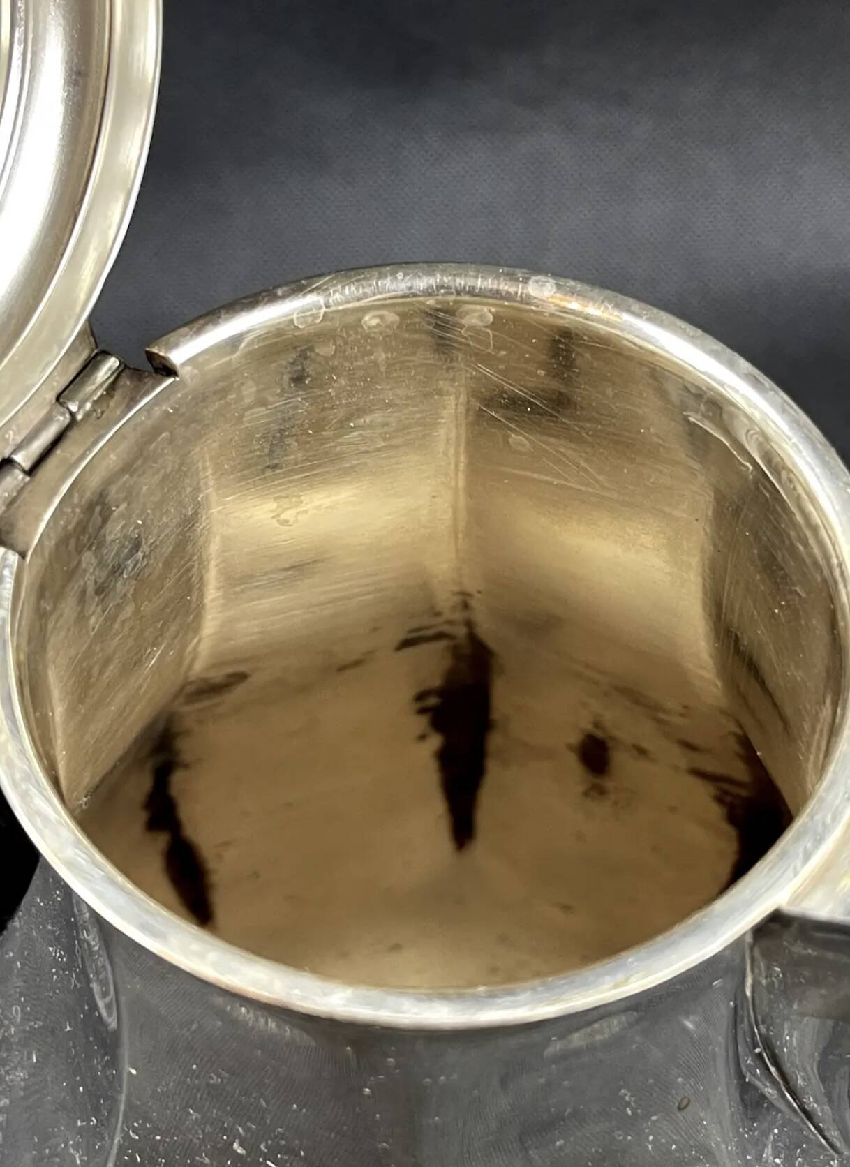 Silver metal coffee pot, Louis XVI shape