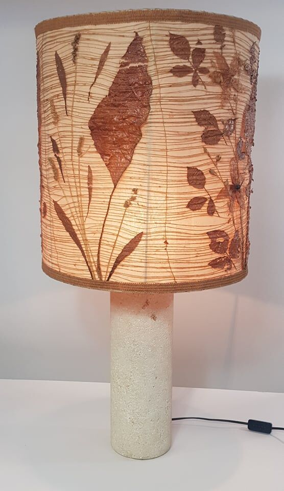 Travertine lamp 70s
