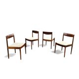 4 Scandinavian teak dining chairs / 1970s
