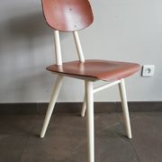 2 vintage Czech wooden chairs, Ton ex Thonet, 1960