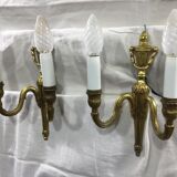 Pair of sconces Louis XVI Bronze