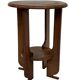 Table d'appoint Art Déco petite en chêne design minimaliste