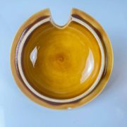 Sugar bowl barbotine Sarreguemines "cherry", 1970