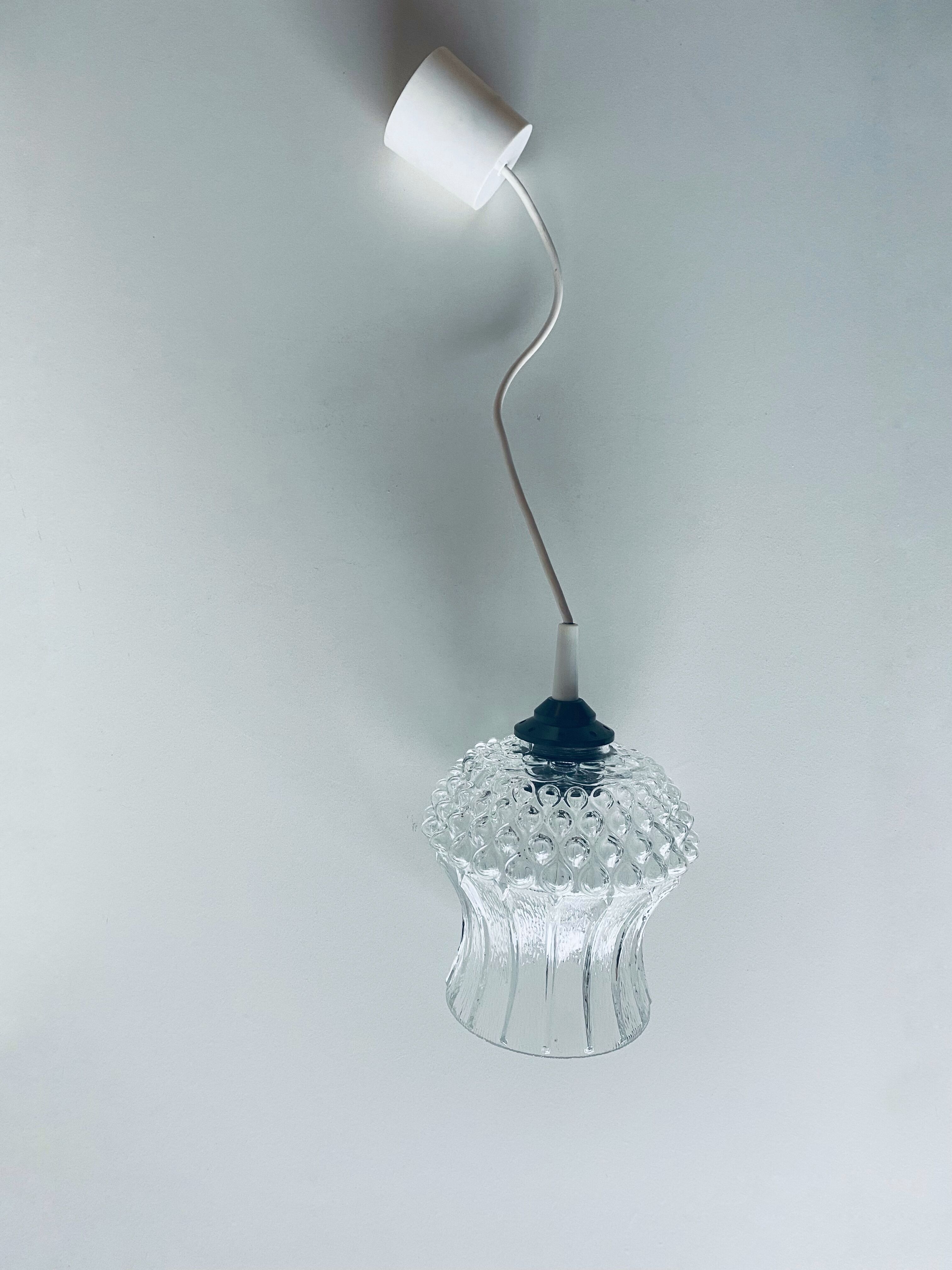 Vintage glass globe pendant lamp