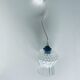 Vintage glass globe pendant lamp