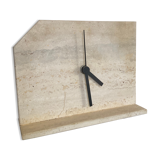 Vintage travertine clock from the 70s