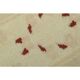 1970s Vintage Turkish Oushak Handmade Wool Cotton Beige Area Rug 194x263