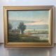 Vintage Landscape oil on canvas With Wooden frame