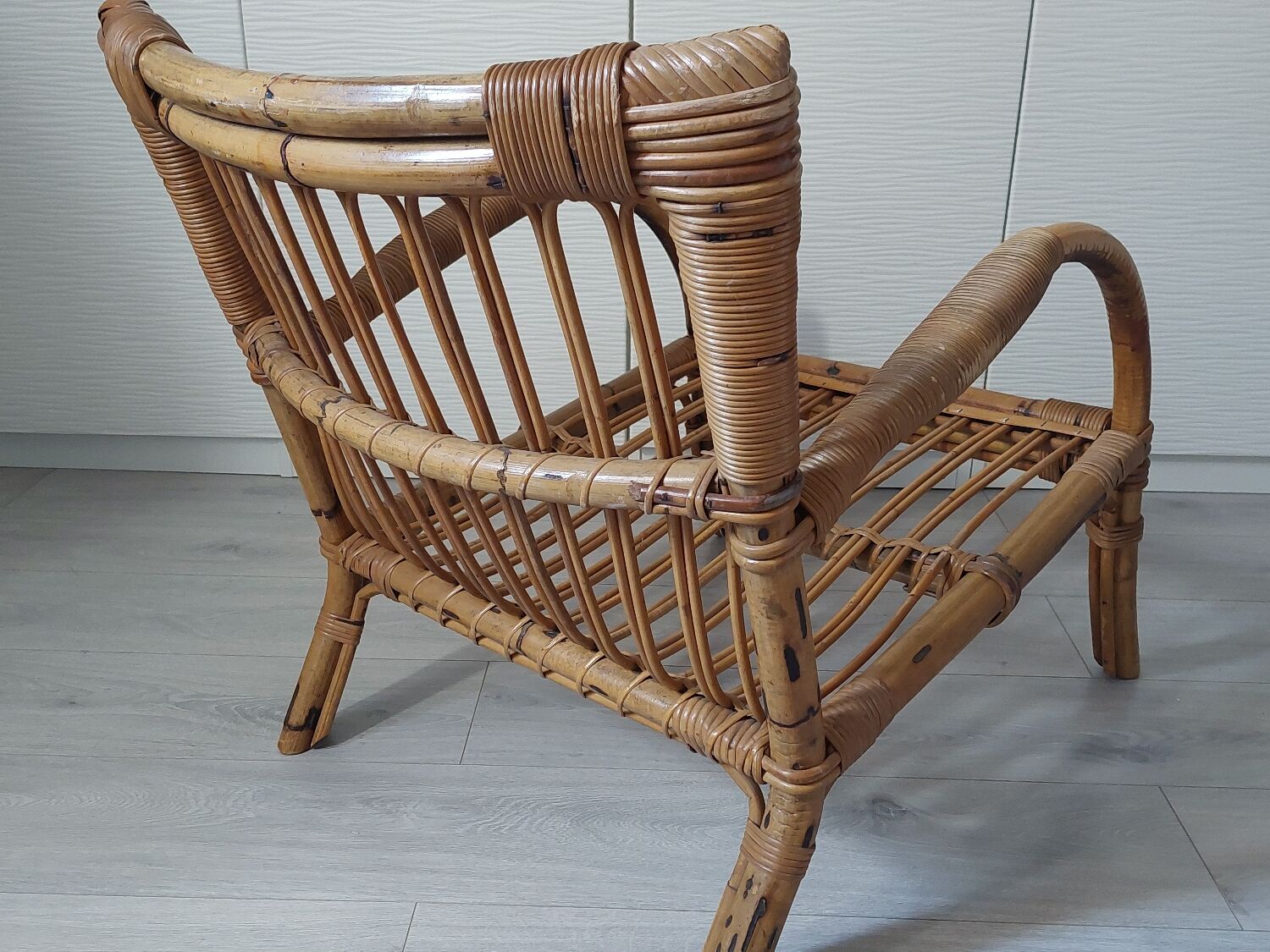 Rattan armchair