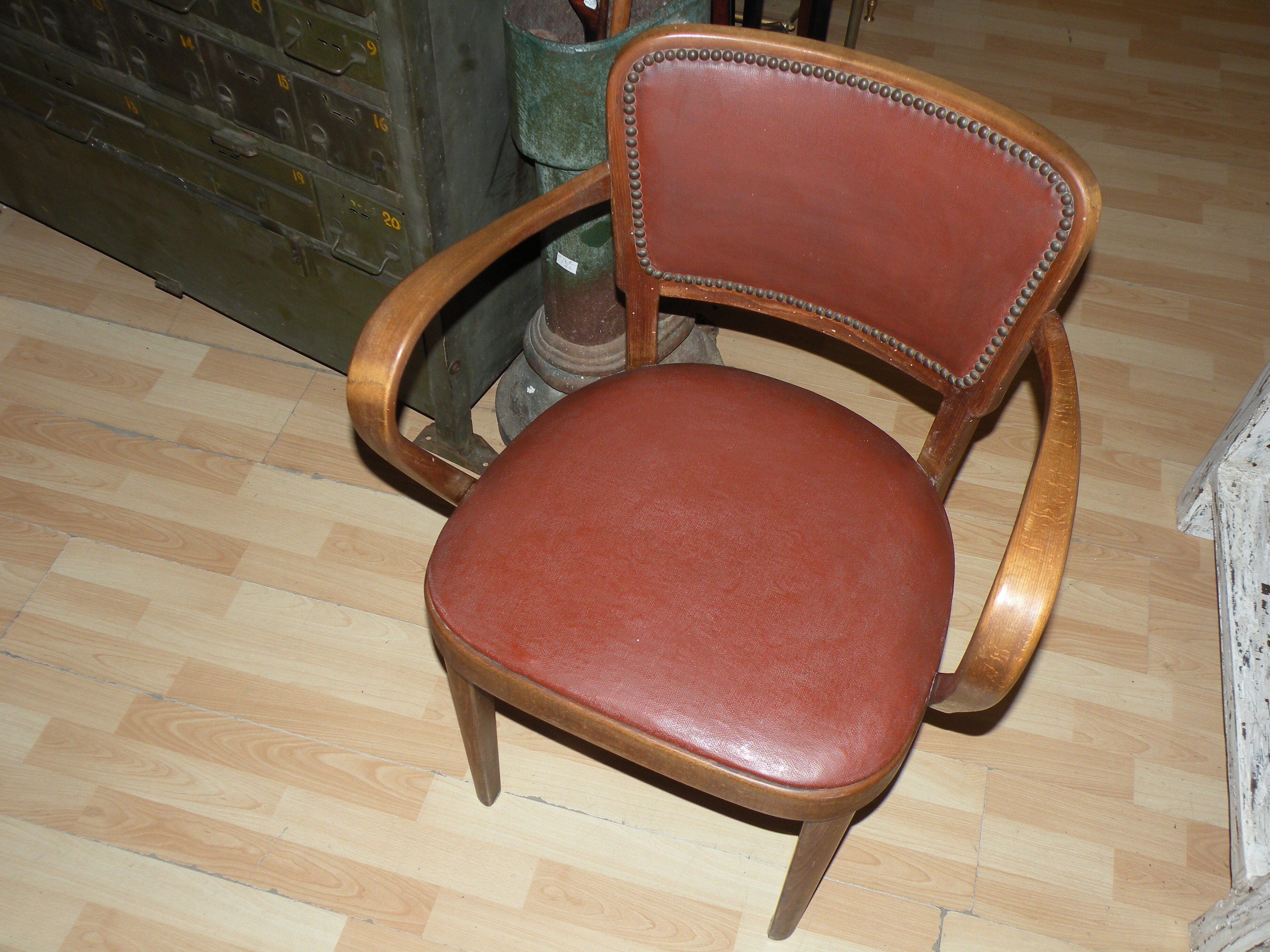 Fauteuil Thonet, bois courbé 1940, 1950