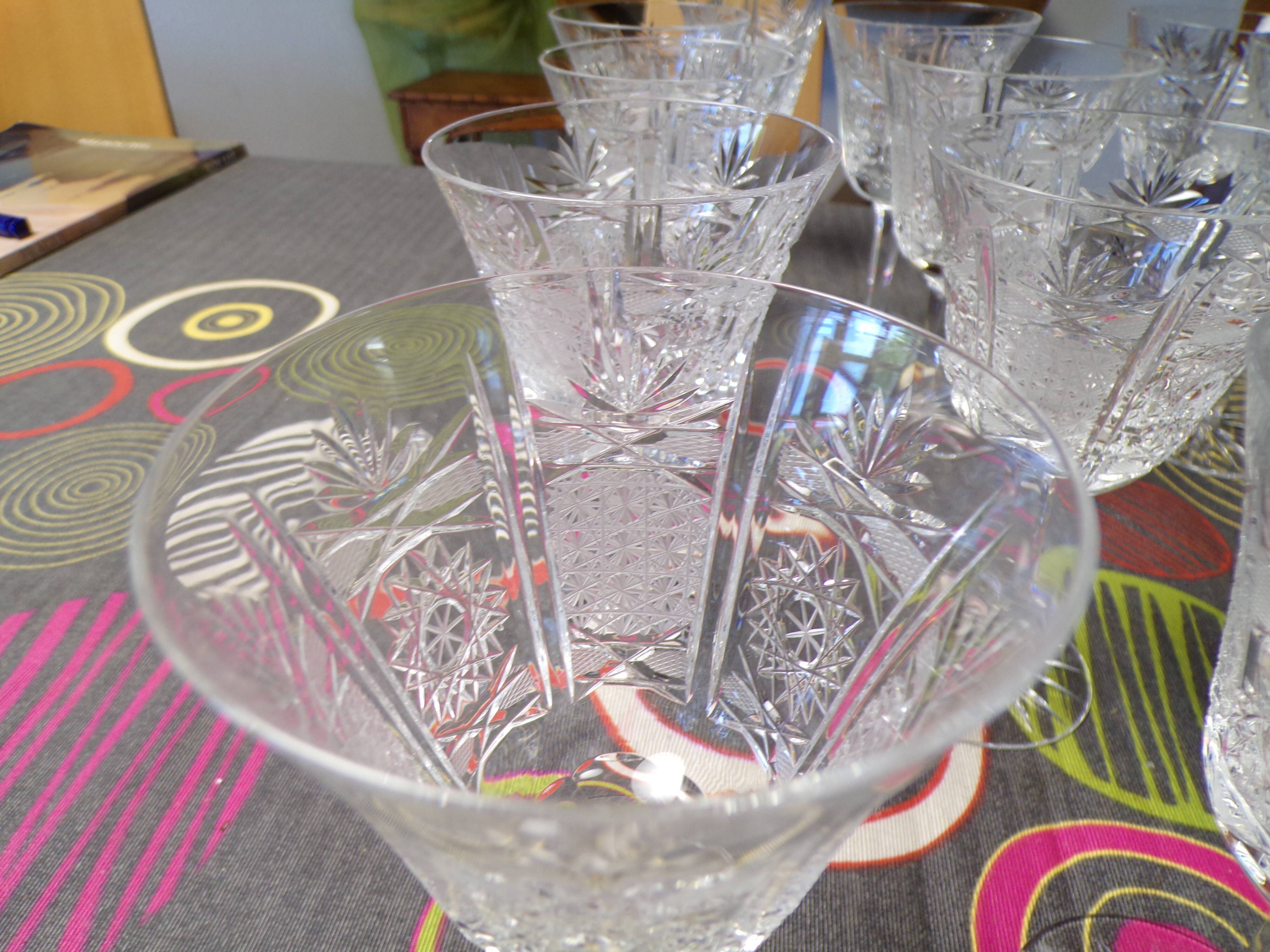 Crystal water glass