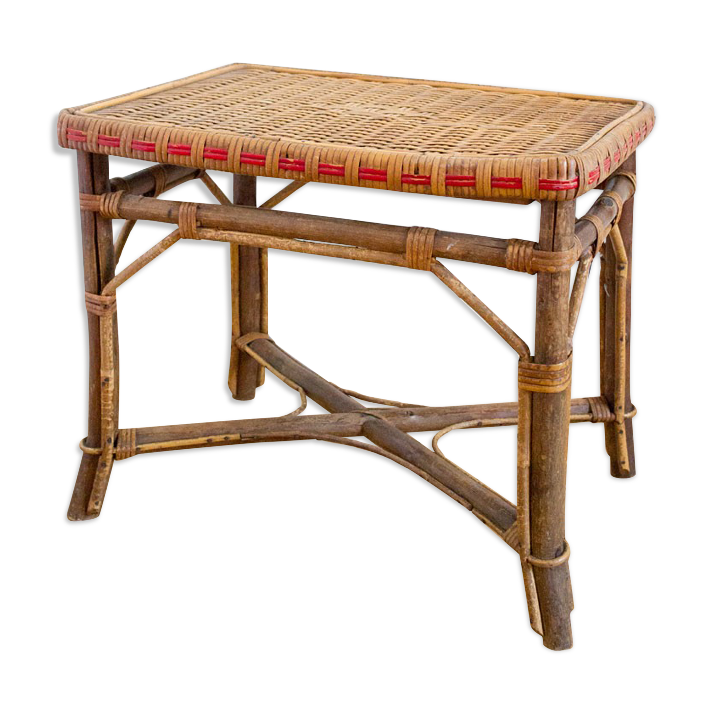 Rattan coffee table