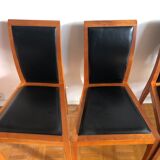 4 scandinavian leather chairs from Tranekær