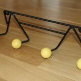 Yellow 4-ball coat rack