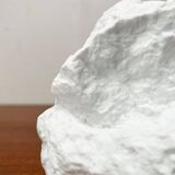 Vintage white porcelain rock vase from KPM Royal Porcelain, 1970s.