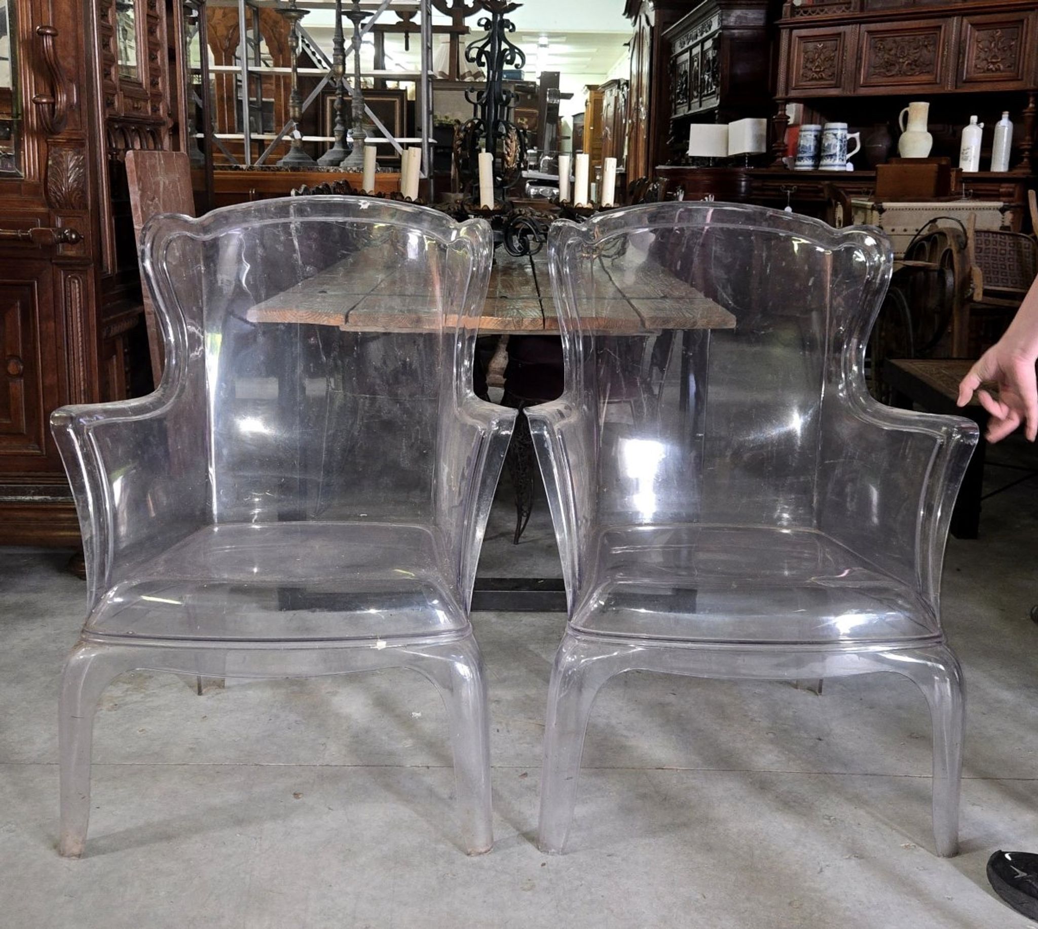 Pair of "Pasha" armchairs after Pedrali