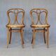 2 Thonet No. 19 chairs with new "oak-style" caning.