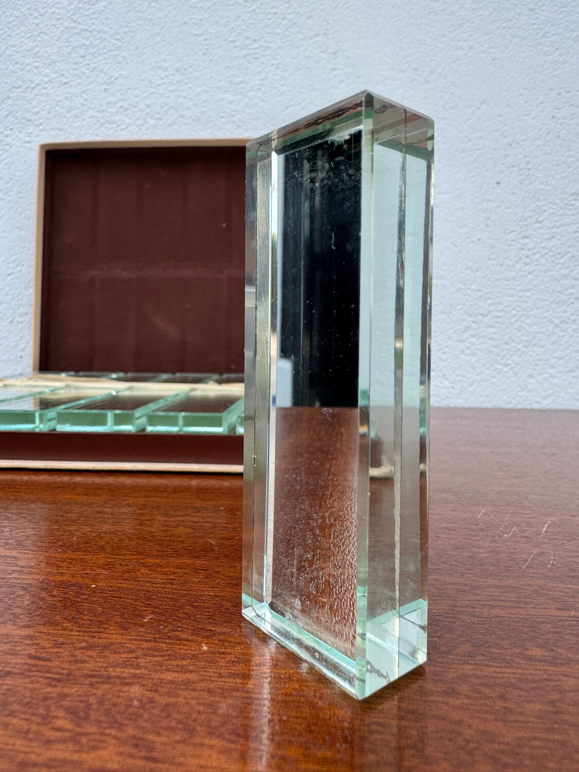 Crystal knife rest Art Deco
