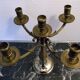 Pair of candlesticks 5 bronze lights