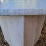 Travertine coffee table