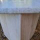 Travertine coffee table