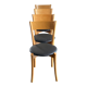 Set of 4 vintage pine dining chairs