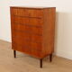Commode danoise vintage | Teck | 6 tiroirs | 106 cm