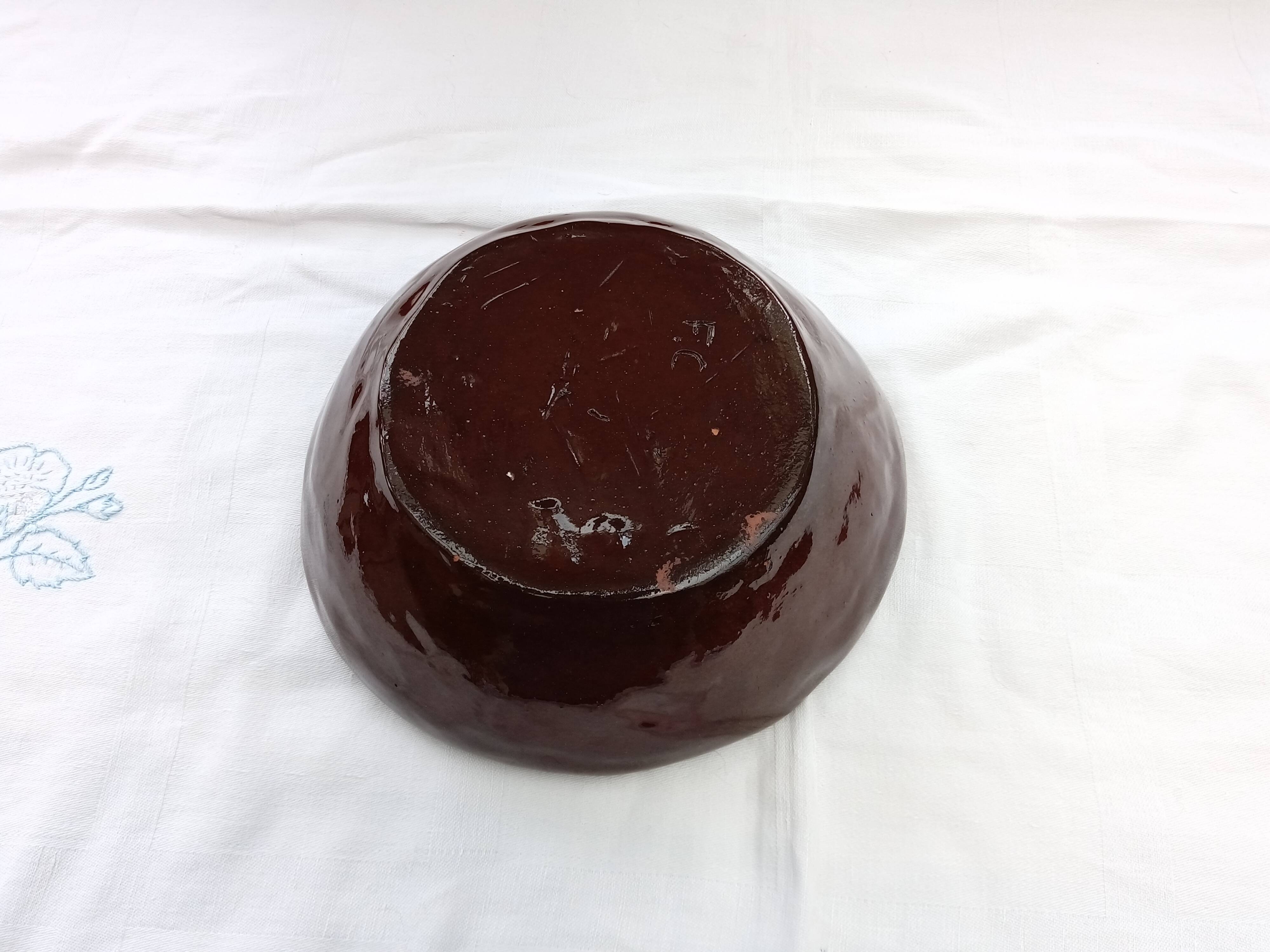 Glazed stoneware bowl