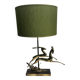 Art Deco Metal Table Lamp, France, 1940s