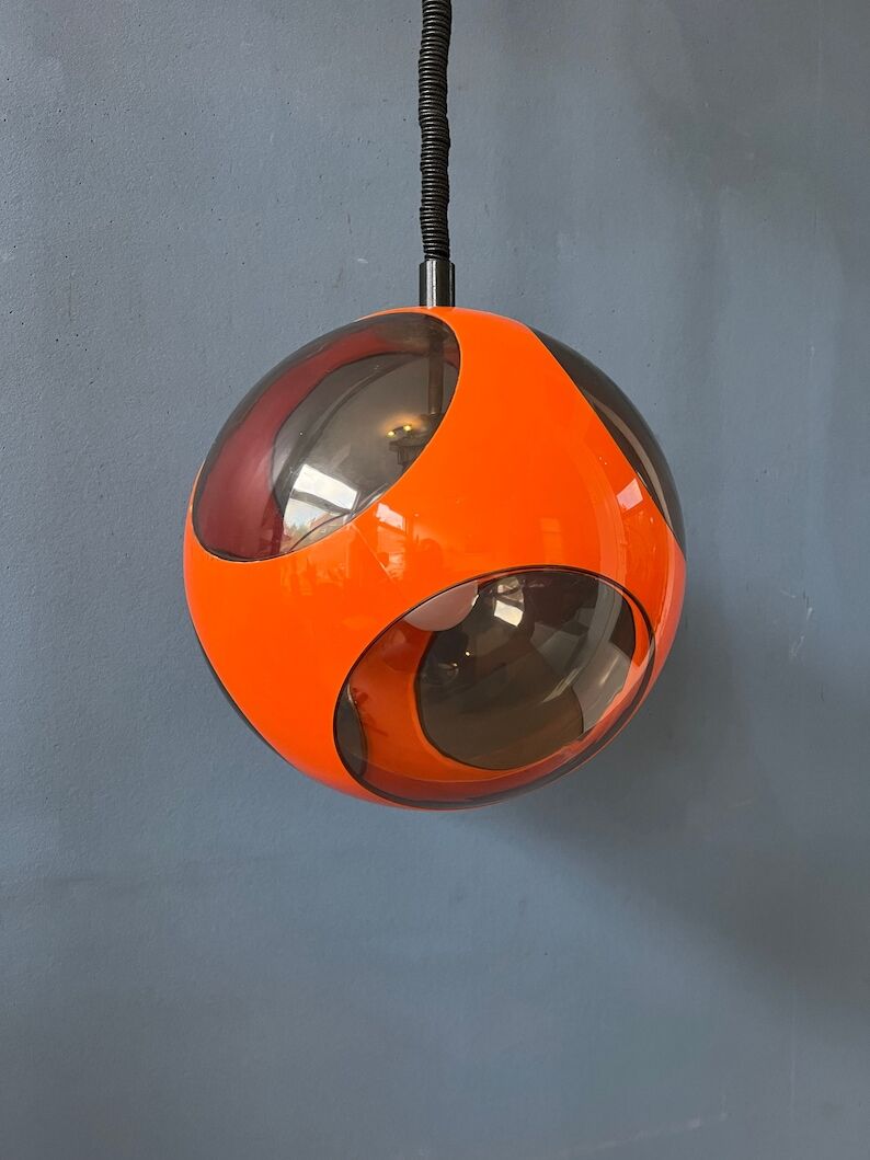 Orange suspension 'Bug Eye' space age