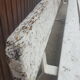 Old school bench white old patina