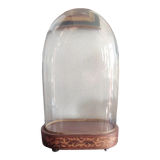 Old glass bell globe/19th century