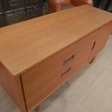 Small vintage teak low cabinet 1960