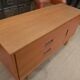 Small vintage teak low cabinet 1960