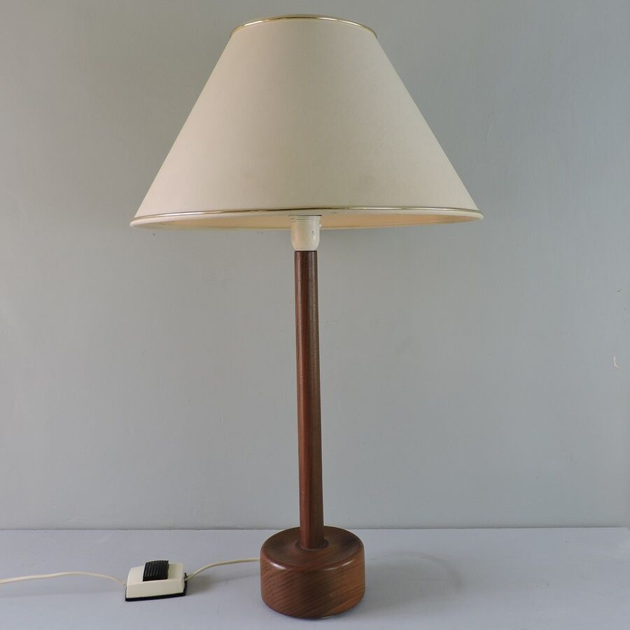Teak lamp Uno & Osten Kristiansson Sweden years 60