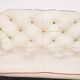 Mid century vintage Hungarian 'Senator' tufted leather 2-seater sofa, 1986