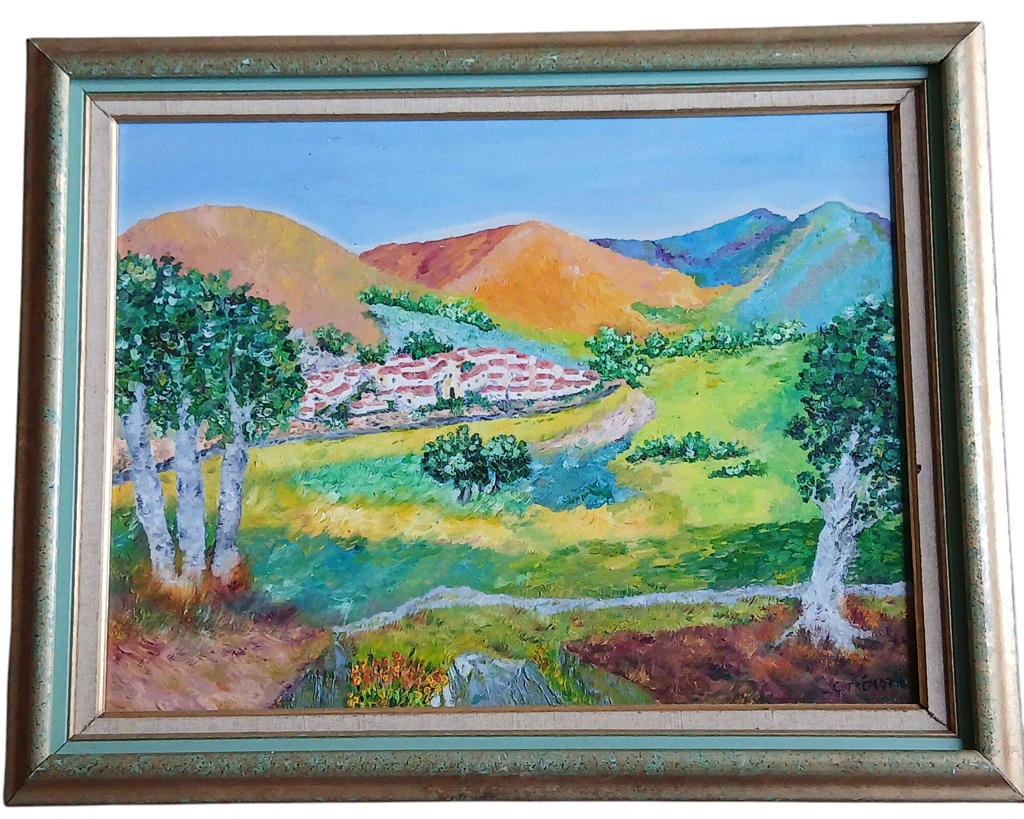Landscape on canvas - 20th century