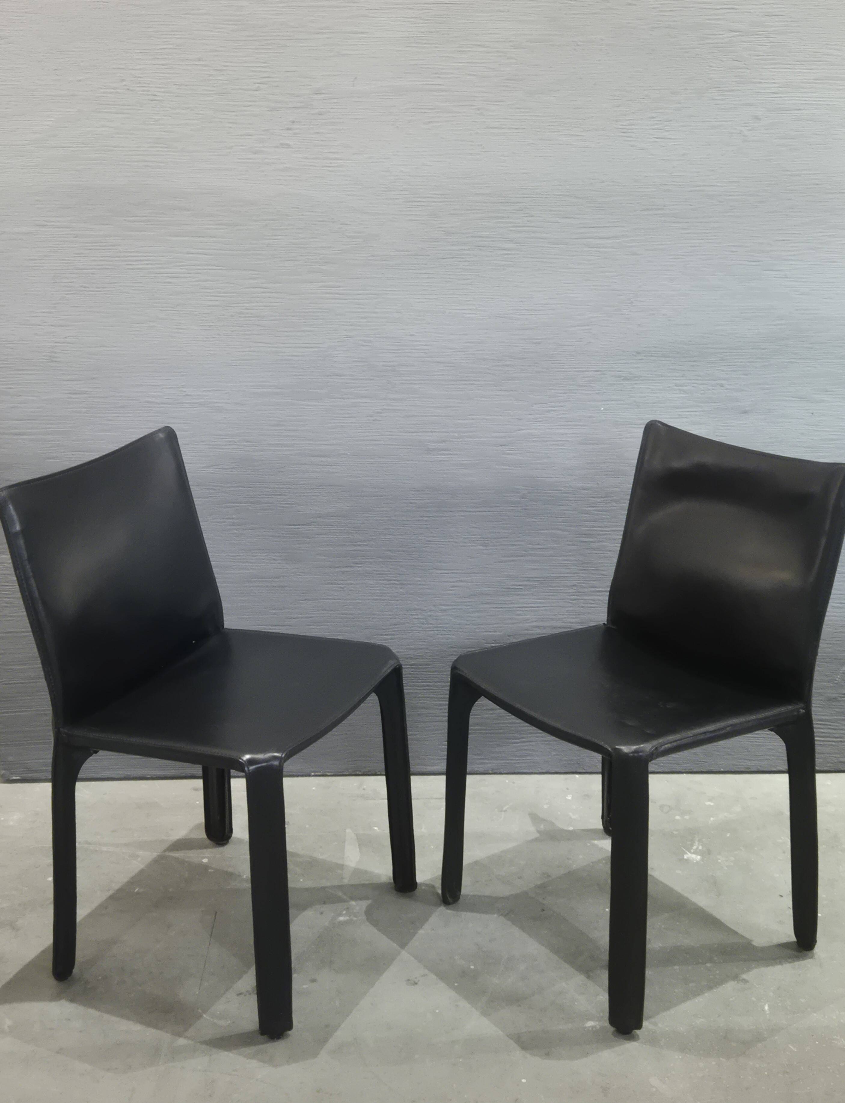 CAB 412 chairs by Mario Bellini for Cassina