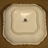 Rectangular dish in Gien earthenware with Renaissance decor